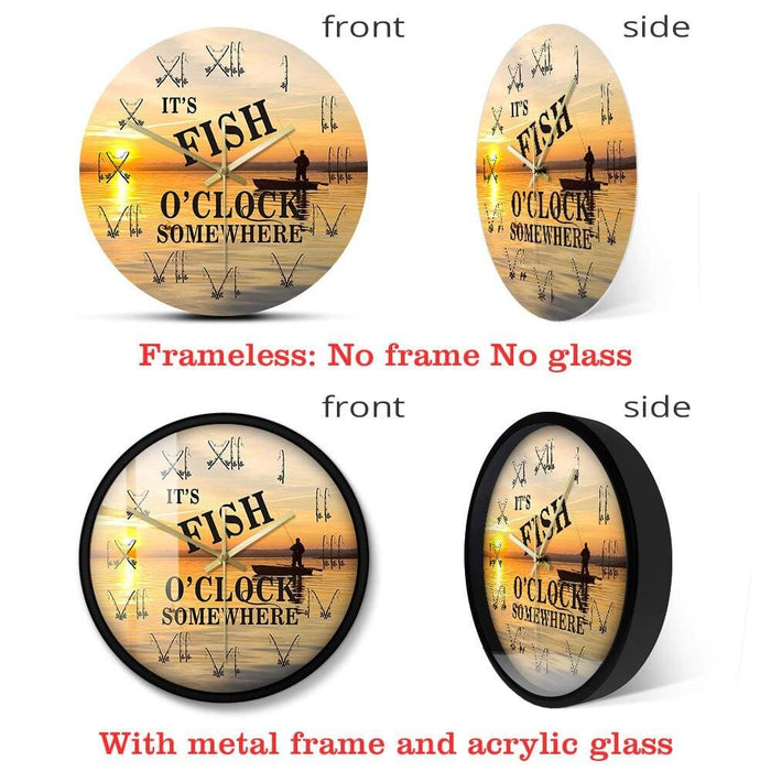 It’s Fish’o Clock Somewhere Fishing Boat Sunset Scenery