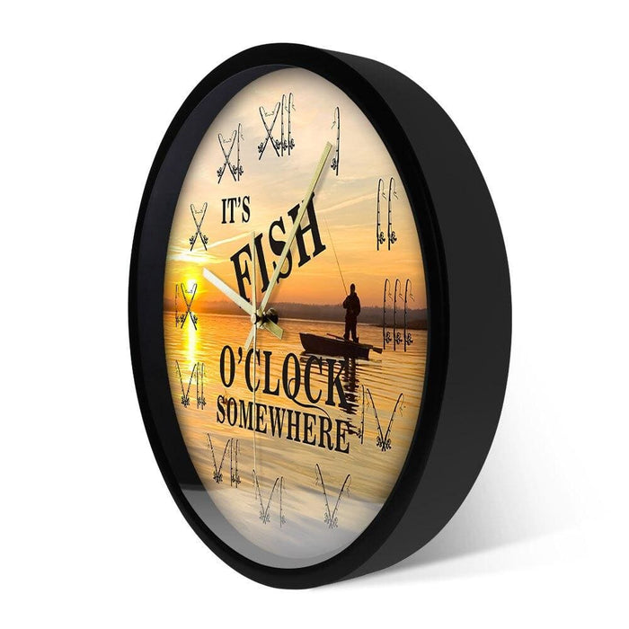 It’s Fish’o Clock Somewhere Fishing Boat Sunset Scenery