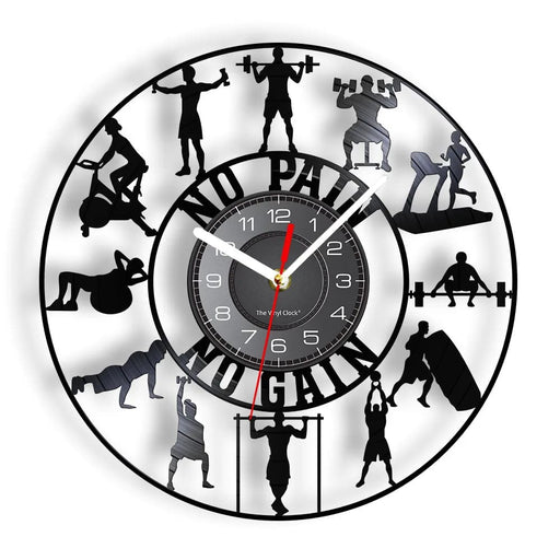 Fitness Kettlebell Wall Clock