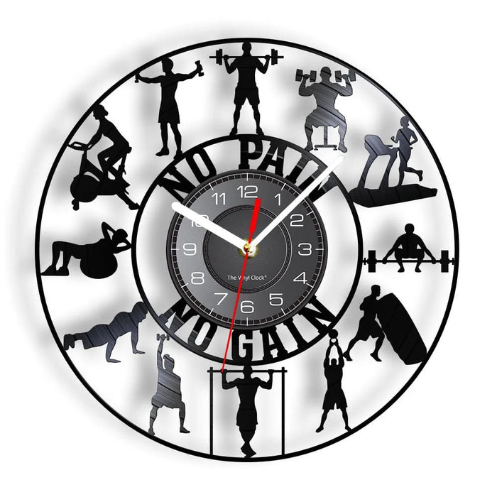 Fitness Kettlebell Wall Clock
