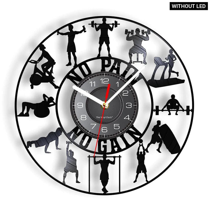 Fitness Kettlebell Wall Clock
