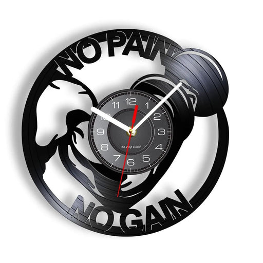 Fitness Vinyl Record Wall Clock