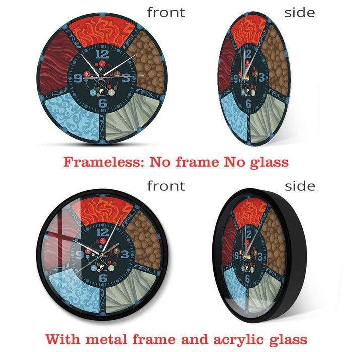 The Five Elements Cycle Chinese Wu Xing Feng Shui Wall