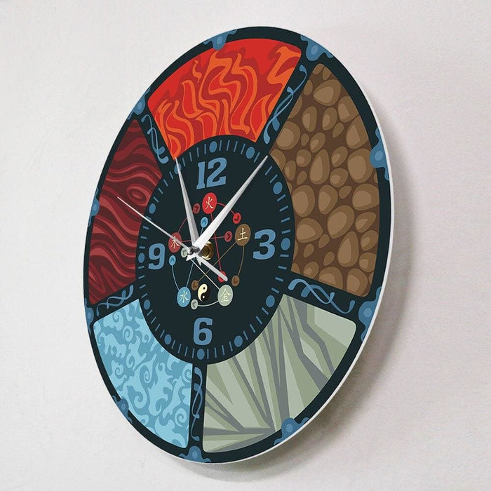 The Five Elements Cycle Chinese Wu Xing Feng Shui Wall