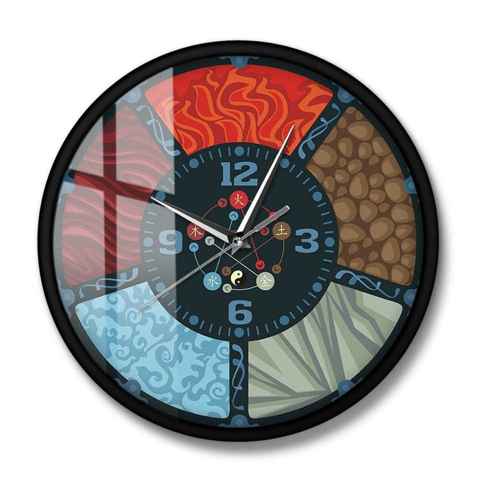 The Five Elements Cycle Chinese Wu Xing Feng Shui Wall