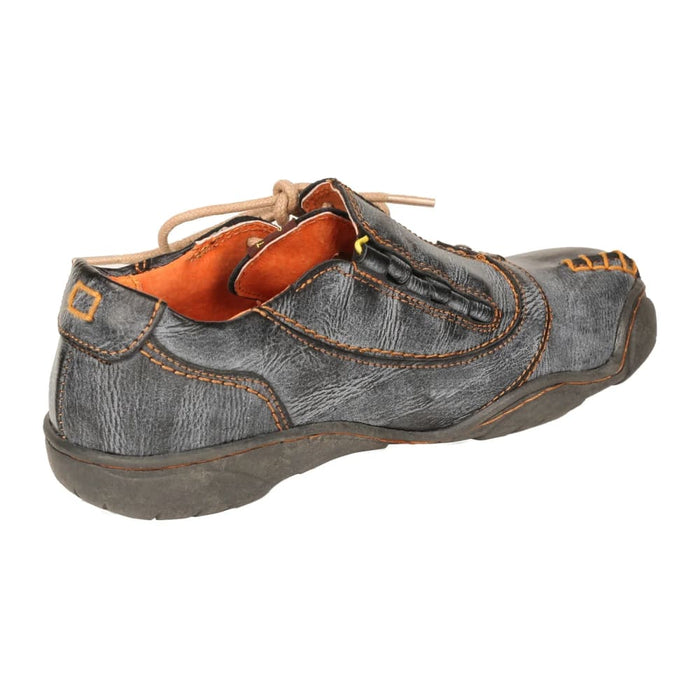 Five Finger Sole Side Lace-up Leather Womens Casual Shoes