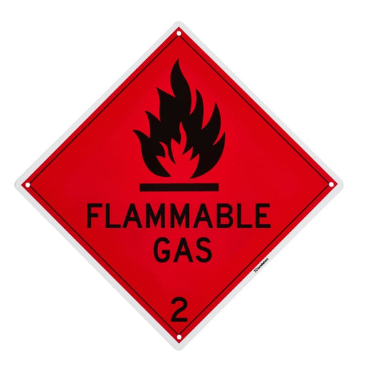 Flammable Gas Plastic Sign