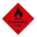 Flammable Gas Plastic Sign