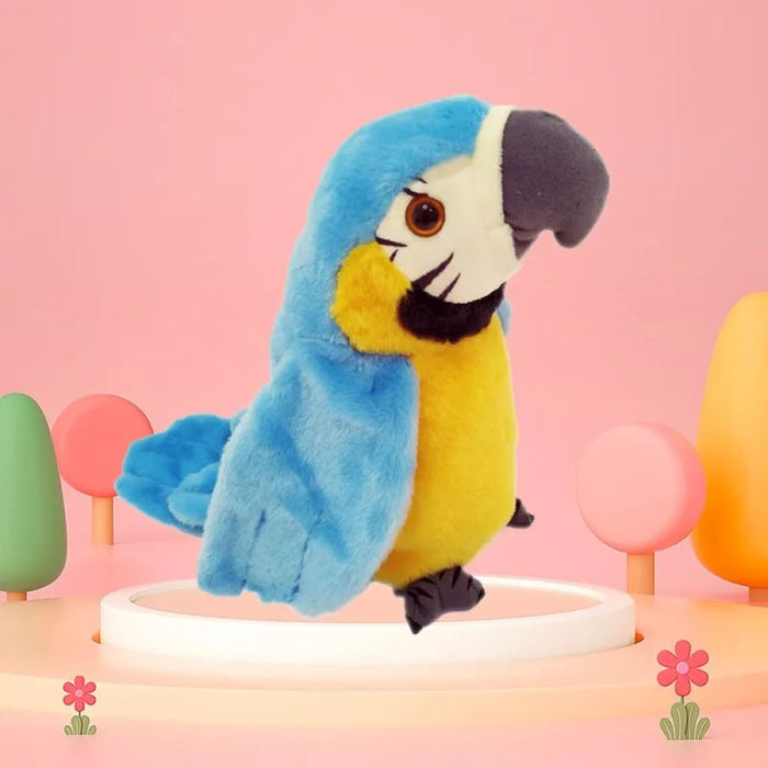 Flapping Musical Parrot Toy Record Teach Play