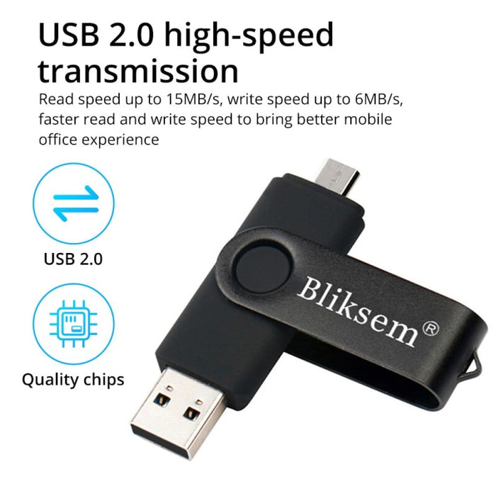 Otg Flash Drive 32gb 64gb High Speed Usb2.0 for Pc Mobile