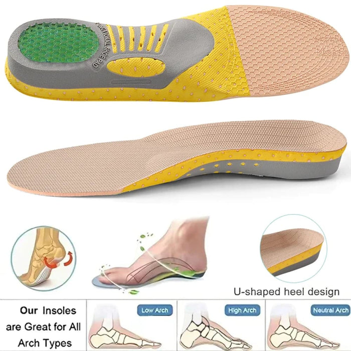 Flat Foot Arch Support Insoles for Orthopedic Shoe Comfort