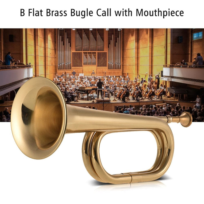 B Flat Trumpet Bugle Call Brass Cavalry Horn