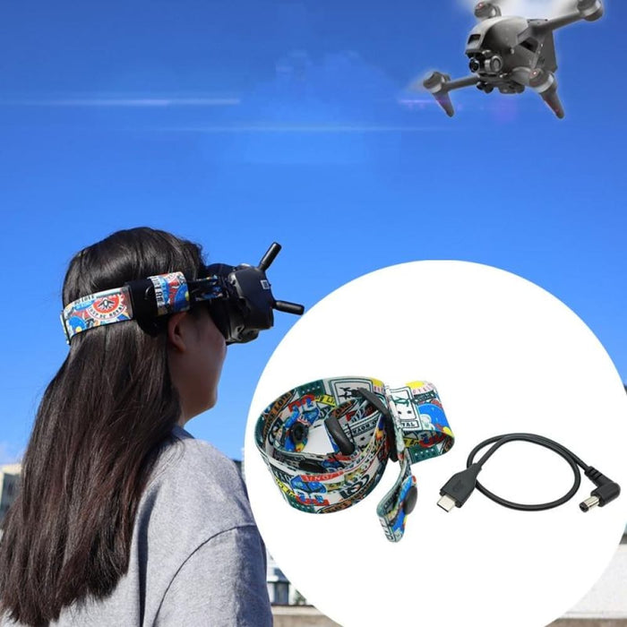Flight Video Glasses Headband Fixed Strap For Dji Fpv
