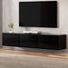 Floating Entertainment Unit Tv Cabinet High Glossy Black 3