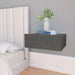 Floating Nightstands 2 Pcs Glossy Look Grey 40x30x15 Cm