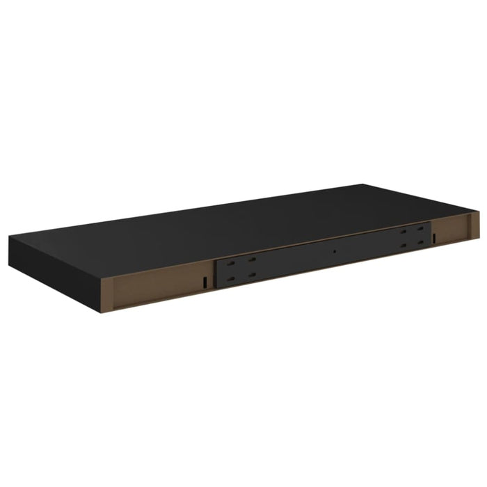 Floating Wall Shelf Black Mdf Txtntx