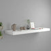 Floating Wall Shelf White Mdf Txtnoa
