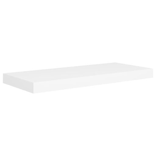 Floating Wall Shelf White Mdf Txtnoo