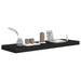 Floating Wall Shelves 2 Pcs Black Mdf Txtntl