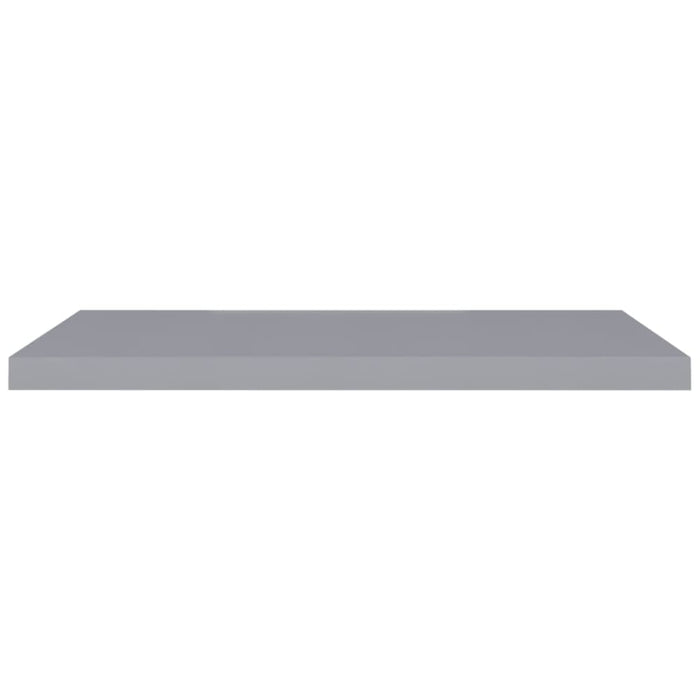 Floating Wall Shelves 2 Pcs Grey Mdf Txtnlb