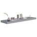 Floating Wall Shelves 2 Pcs Grey Mdf Txtnlb