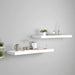 Floating Wall Shelves 2 Pcs White Mdf Txtnop