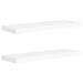 Floating Wall Shelves 2 Pcs White Mdf Txtnop