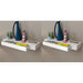 Floating Wall Shelves with Drawers 2 Pcs White 80 Cm Xilbbx