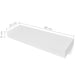 Floating Wall Shelves with Drawers 2 Pcs White 80 Cm Xilbbx