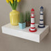 Floating Wall Shelves with Drawers 2 Pcs White Xilbbo