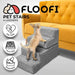 Floofi 4 Step Detachable Memory Foam Pet Stairs