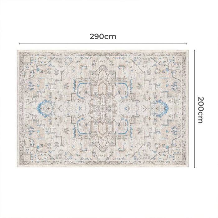 Floor Rug Area Large Mat Carpet Short Pile Modern 200x290cm