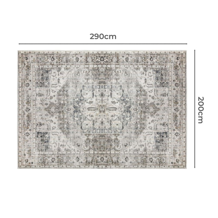 Floor Rug Area Large Mat Carpet Short Pile Modern 200x290cm