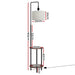 Floor Lamp Shelf Modern Led Storage Shelves Stand Living