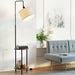 Floor Lamp Shelf Modern Led Storage Shelves Stand Living