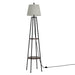 Floor Lamp Shelf Stand Modern Led Storage Shelves Living