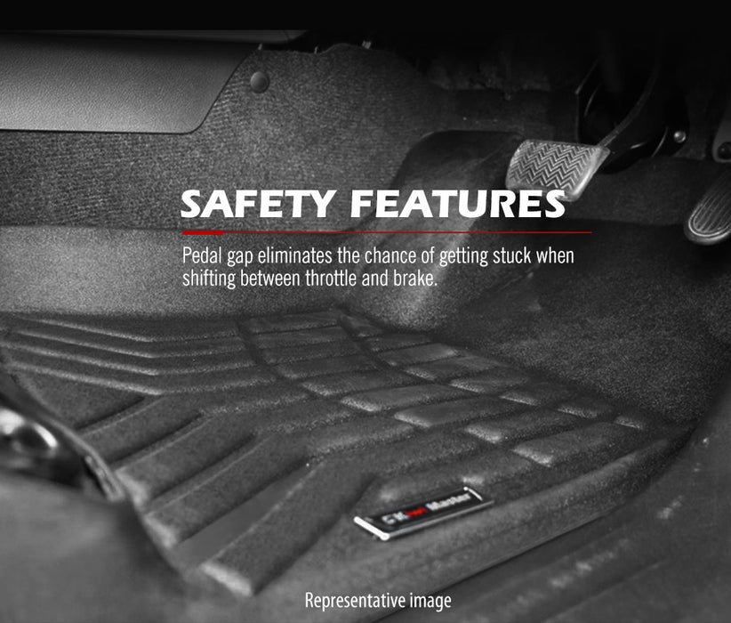 3D Tpe Car Floor Mats Liner Fit 2023+ Ford Ranger Next Gen