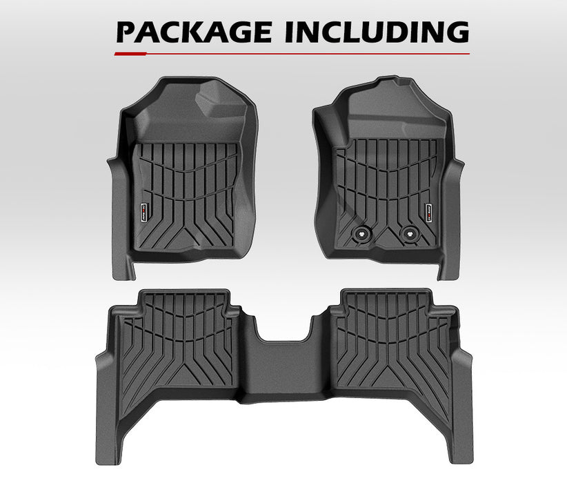 3D Tpe Car Floor Mats Liner Fit 2023+ Ford Ranger Next Gen