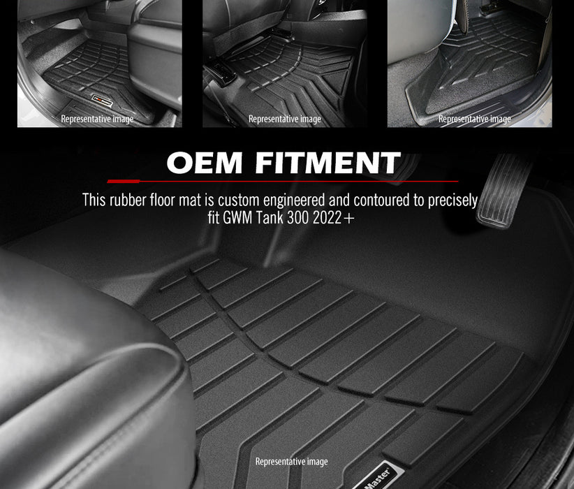 3D Tpe Car Floor Mats Liner Fit Gwm Tank 300 2022+
