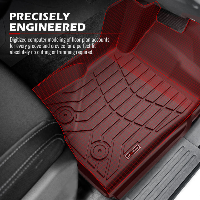 3D Tpe Car Floor Mats Liner Fit Ford Everest 2022+