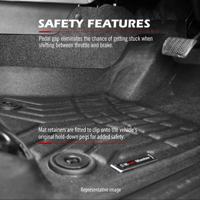 3D Tpe Car Floor Mats Liner Fit Ford Everest 2022+