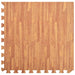 Floor Mats 6 Pcs Wood Grain Eva Foam