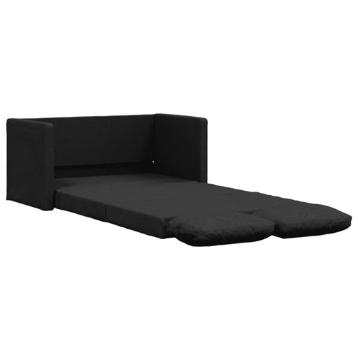 Floor Sofa Bed 2-in-1 Black 112x174x55 Cm Fabric Tptkll