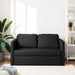 Floor Sofa Bed 2-in-1 Black 112x174x55 Cm Faux Leather