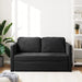 Floor Sofa Bed 2-in-1 Black 122x204x55 Cm Velvet Tptkpk