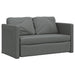 Floor Sofa Bed 2-in-1 Dark Grey 112x174x55 Cm Fabric Tptklp