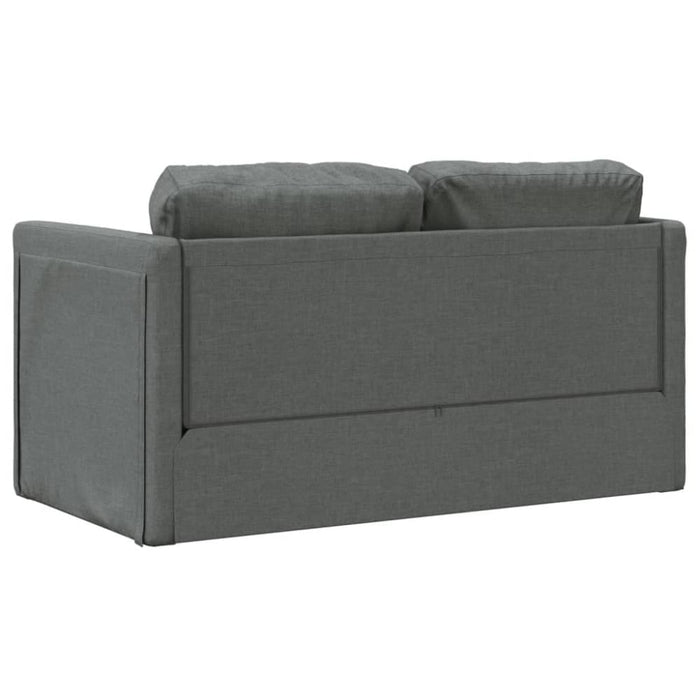 Floor Sofa Bed 2-in-1 Dark Grey 112x174x55 Cm Fabric Tptklp