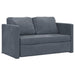 Floor Sofa Bed 2-in-1 Dark Grey 122x204x55 Cm Velvet Tptkpn