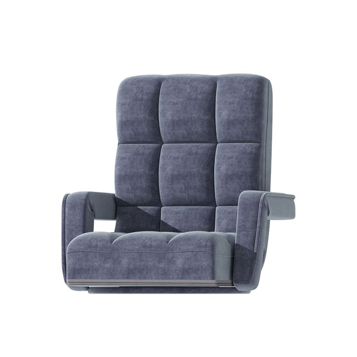 Floor Sofa Bed Lounge Chair Recliner Chaise Swivel Charcoal