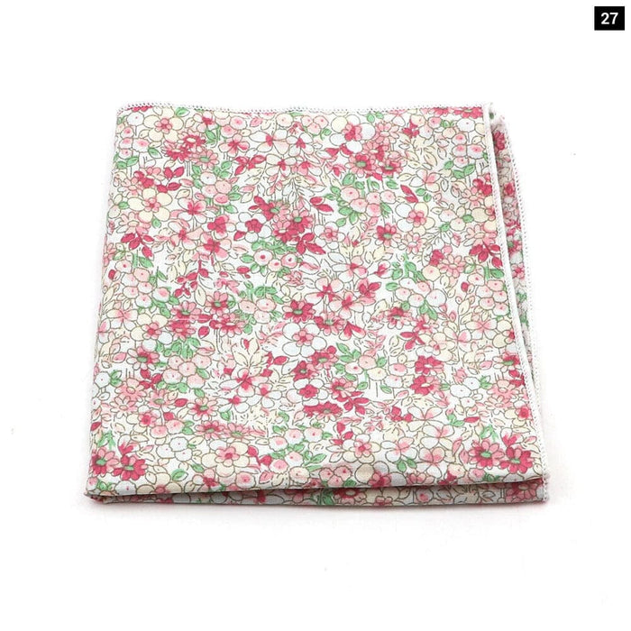 Floral Cotton Handkerchiefs For Weddings And Daily Wear